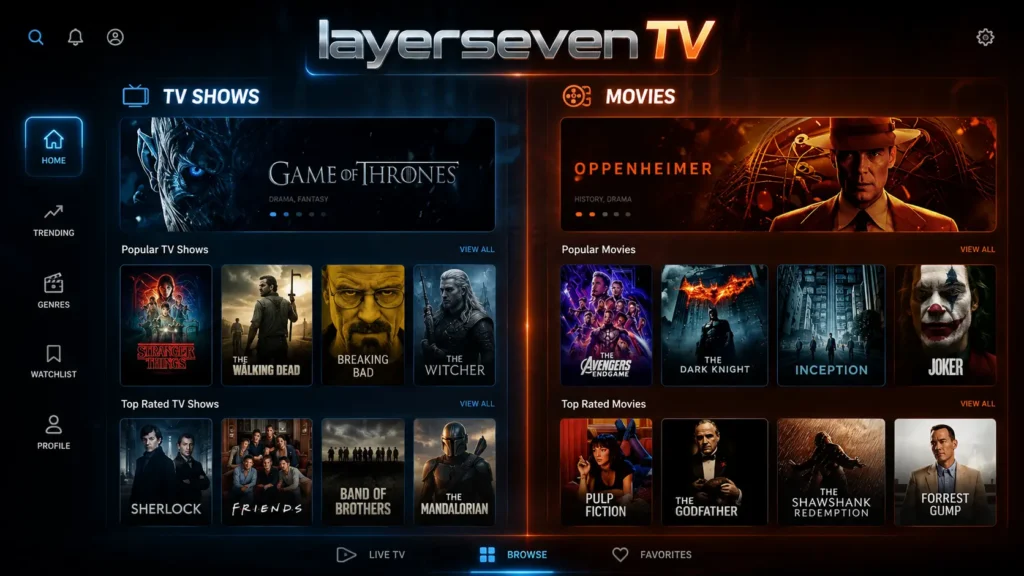about us LAYERSEVEN IPTV